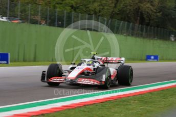 World © Octane Photographic Ltd. Formula 1 – Emilia Romagna Grand Prix – Imola, Italy. Friday 22nd April 2022 Qualifying. Haas F1 Team VF-22 - Mick Schumacher.