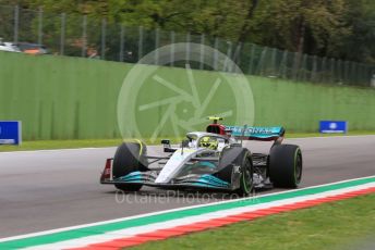 World © Octane Photographic Ltd. Formula 1 – Emilia Romagna Grand Prix – Imola, Italy. Friday 22nd April 2022 Qualifying. Mercedes-AMG Petronas F1 Team F1 W13 - Lewis Hamilton.