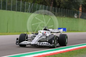 World © Octane Photographic Ltd. Formula 1 – Emilia Romagna Grand Prix – Imola, Italy. Friday 22nd April 2022 Qualifying. Scuderia AlphaTauri AT03 - Pierre Gasly.