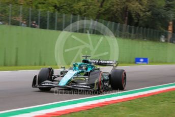 World © Octane Photographic Ltd. Formula 1 – Emilia Romagna Grand Prix – Imola, Italy. Friday 22nd April 2022 Qualifying. Aston Martin Aramco Cognizant F1 Team AMR22 - Lance Stroll.