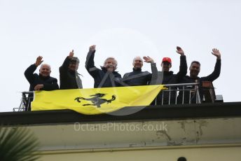 World © Octane Photographic Ltd. Formula 1 – Emilia Romagna Grand Prix – Imola, Italy. Friday 22nd April 2022 Qualifying. Fans in the buildings surrounding and overlooking the circuit