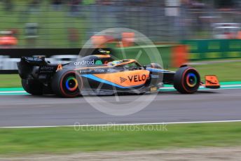 World © Octane Photographic Ltd. Formula 1 – Emilia Romagna Grand Prix – Imola, Italy. Friday 22nd April 2022 Qualifying. McLaren F1 Team MCL36 - Lando Norris.