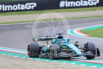 World © Octane Photographic Ltd. Formula 1 – Emilia Romagna Grand Prix – Imola, Italy. Friday 22nd April 2022 Qualifying. Aston Martin Aramco Cognizant F1 Team AMR22 - Lance Stroll.