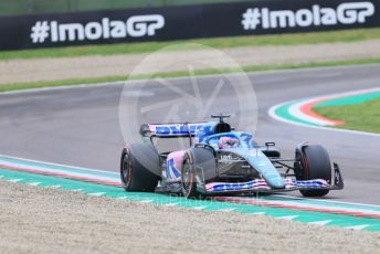 World © Octane Photographic Ltd. Formula 1 – Emilia Romagna Grand Prix – Imola, Italy. Friday 22nd April 2022 Qualifying. BWT Alpine F1 Team A522 - Fernando Alonso.
