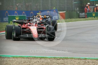 World © Octane Photographic Ltd. Formula 1 – Emilia Romagna Grand Prix – Imola, Italy. Friday 24th April 2022 Race. Scuderia Ferrari F1-75 - Charles Leclerc and Oracle Red Bull Racing RB18 – Sergio Perez