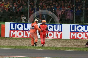 World © Octane Photographic Ltd. Formula 1 – Emilia Romagna Grand Prix – Imola, Italy. Friday 24th April 2022 Race. Scuderia Ferrari F1-75 - Carlos Sainz retires.