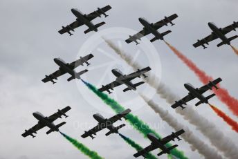 World © Octane Photographic Ltd. Formula 1 – Emilia Romagna Grand Prix – Imola, Italy. Friday 24th April 2022 Race. Frecci Tricolori (313° Gruppo Addestramento Acrobatico, Pattuglia Acrobatica Nazionale (PAN)) aerobatic team - Aermacchi MB-339