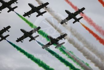 World © Octane Photographic Ltd. Formula 1 – Emilia Romagna Grand Prix – Imola, Italy. Friday 24th April 2022 Race. Frecci Tricolori (313° Gruppo Addestramento Acrobatico, Pattuglia Acrobatica Nazionale (PAN)) aerobatic team - Aermacchi MB-339