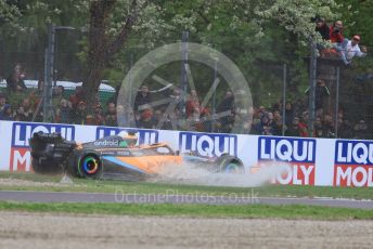 World © Octane Photographic Ltd. Formula 1 – Emilia Romagna Grand Prix – Imola, Italy. Friday 24th April 2022 Race. McLaren F1 Team MCL36 - Daniel Ricciardo.