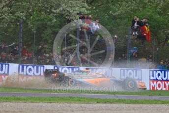 World © Octane Photographic Ltd. Formula 1 – Emilia Romagna Grand Prix – Imola, Italy. Friday 24th April 2022 Race. McLaren F1 Team MCL36 - Daniel Ricciardo.