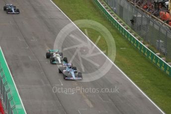 World © Octane Photographic Ltd. Formula 1 – Emilia Romagna Grand Prix – Imola, Italy. Friday 24th April 2022 Race. BWT Alpine F1 Team A522 - Fernando Alonso and Mercedes-AMG Petronas F1 Team F1 W13 - Lewis Hamilton.
