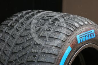 World © Octane Photographic Ltd. Formula 1 – Emilia Romagna Grand Prix – Imola, Italy. Friday 22nd April 2022 Paddock and Setup. Pirelli ful wet tyre.