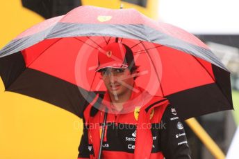 World © Octane Photographic Ltd. Formula 1 – Emilia Romagna Grand Prix – Imola, Italy. Friday 22nd April 2022 Paddock and Setup. Scuderia Ferrari F1-75 - Carlos Sainz.