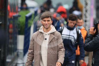 World © Octane Photographic Ltd. Formula 1 – Emilia Romagna Grand Prix – Imola, Italy. Friday 22nd April 2022 Paddock and Setup. Scuderia AlphaTauri AT03 - Pierre Gasly.
