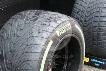 World © Octane Photographic Ltd. Formula 1 – Emilia Romagna Grand Prix – Imola, Italy. Friday 22nd April 2022 Paddock and Setup. Pirelli intermediate tyre.