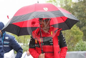World © Octane Photographic Ltd. Formula 1 – Emilia Romagna Grand Prix – Imola, Italy. Friday 22nd April 2022 Paddock and Setup. Scuderia Ferrari F1-75 - Carlos Sainz.