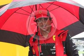 World © Octane Photographic Ltd. Formula 1 – Emilia Romagna Grand Prix – Imola, Italy. Friday 22nd April 2022 Paddock and Setup. Scuderia Ferrari F1-75 - Carlos Sainz.