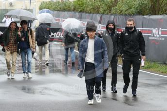 World © Octane Photographic Ltd. Formula 1 – Emilia Romagna Grand Prix – Imola, Italy. Friday 22nd April 2022 Paddock and Setup. Scuderia AlphaTauri AT03 - Yuki Tsunoda.