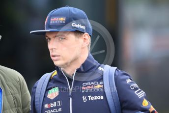 World © Octane Photographic Ltd. Formula 1 – Emilia Romagna Grand Prix – Imola, Italy. Sunday 24th April 2022 Paddock. Oracle Red Bull Racing RB18 – Max Verstappen.