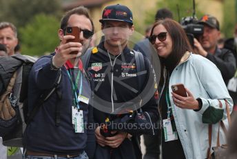 World © Octane Photographic Ltd. Formula 1 – Emilia Romagna Grand Prix – Imola, Italy. Sunday 24th April 2022 Paddock. Oracle Red Bull Racing RB18 – Max Verstappen.