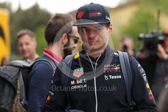 World © Octane Photographic Ltd. Formula 1 – Emilia Romagna Grand Prix – Imola, Italy. Sunday 24th April 2022 Paddock. Oracle Red Bull Racing RB18 – Max Verstappen.