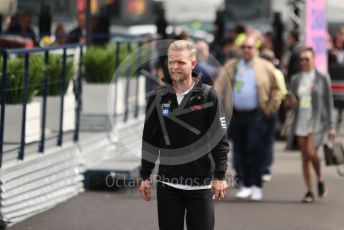 World © Octane Photographic Ltd. Formula 1 – Emilia Romagna Grand Prix – Imola, Italy. Sunday 24th April 2022 Paddock. Haas F1 Team VF-22 - Kevin Magnussen.