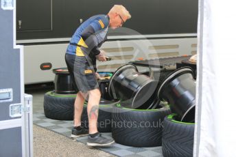 World © Octane Photographic Ltd. Formula 1 – Emilia Romagna Grand Prix – Imola, Italy. Thursday 21st April 2022 Paddock and Setup. Pirelli Intermediate tyres