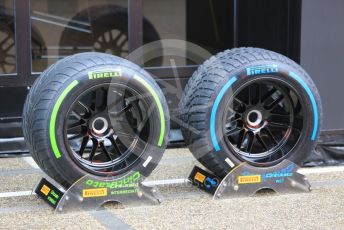 World © Octane Photographic Ltd. Formula 1 – Emilia Romagna Grand Prix – Imola, Italy. Thursday 21st April 2022 Paddock and Setup. Pirelli Wet and Intermediate tyres
