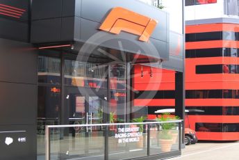 World © Octane Photographic Ltd. Formula 1 – Emilia Romagna Grand Prix – Imola, Italy. Thursday 21st April 2022 Paddock and Setup. F1 Signage
