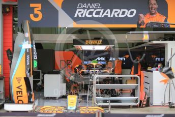 World © Octane Photographic Ltd. Formula 1 – Emilia Romagna Grand Prix – Imola, Italy. Thursday 21st April 2022 Paddock and Setup. McLaren F1 Team MCL36 Daniel Ricciardo