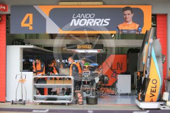 World © Octane Photographic Ltd. Formula 1 – Emilia Romagna Grand Prix – Imola, Italy. Thursday 21st April 2022 Paddock and Setup. McLaren F1 Team MCL36 Lando Norris