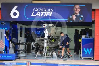 World © Octane Photographic Ltd. Formula 1 – Emilia Romagna Grand Prix – Imola, Italy. Thursday 21st April 2022 Paddock and Setup. Williams Racing FW44 Nicolas Latifi