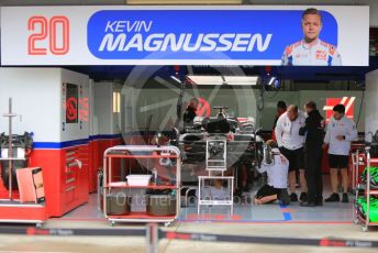 World © Octane Photographic Ltd. Formula 1 – Emilia Romagna Grand Prix – Imola, Italy. Thursday 21st April 2022 Paddock and Setup. Haas F1 Team VF-22 Kevin Magnussen