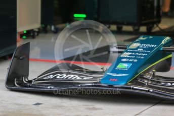 World © Octane Photographic Ltd. Formula 1 – Emilia Romagna Grand Prix – Imola, Italy. Thursday 21st April 2022 Paddock and Setup. Aston Martin Aramco Cognizant F1 Team AMR22