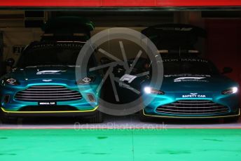 World © Octane Photographic Ltd. Formula 1 – Emilia Romagna Grand Prix – Imola, Italy. Thursday 21st April 2022 Paddock and Setup. Aston Martin FIA Safety and Medical Cars
