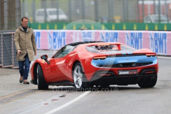 World © Octane Photographic Ltd. Formula 1 – Emilia Romagna Grand Prix – Imola, Italy. Thursday 21st April 2022 Paddock and Setup. Track demo Ferrari 296GTS