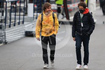 World © Octane Photographic Ltd. Formula 1 – Emilia Romagna Grand Prix – Imola, Italy. Thursday 21st April 2022 Paddock and Setup. BWT Alpine F1 Team  - Fernando Alonso.