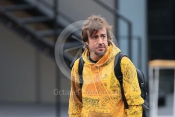 World © Octane Photographic Ltd. Formula 1 – Emilia Romagna Grand Prix – Imola, Italy. Thursday 21st April 2022 Paddock and Setup. BWT Alpine F1 Team  - Fernando Alonso.