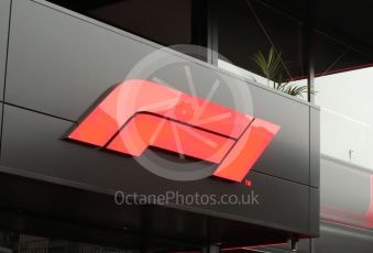 World © Octane Photographic Ltd. Formula 1 – Emilia Romagna Grand Prix – Imola, Italy. Thursday 21st April 2022 Paddock and Setup. F1 Signage