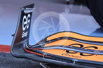 World © Octane Photographic Ltd. Formula 1 – French Grand Prix - Paul Ricard - Le Castellet. Friday 22nd July 2022 Paddock. McLaren F1 Team MCL36 front wing.