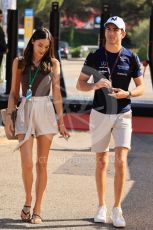 World © Octane Photographic Ltd. Formula 1 – French Grand Prix - Paul Ricard - Le Castellet. Friday 22nd July 2022 Paddock. Williams Racing FW44 - Nicholas Latifi and girlfriend Sandra Dziwiszek.