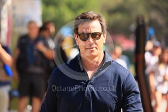 World © Octane Photographic Ltd. Formula 1 – French Grand Prix - Paul Ricard - Le Castellet. Friday 22nd July 2022 Paddock. Mercedes-AMG Petronas F1 Team and Team Principal and CEO - Toto Wolff