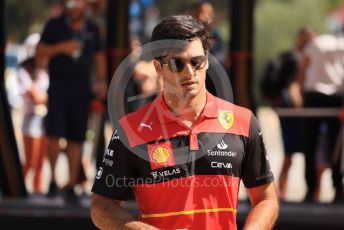 World © Octane Photographic Ltd. Formula 1 – French Grand Prix - Paul Ricard - Le Castellet. Friday 22nd July 2022 Paddock. Scuderia Ferrari F1-75 - Carlos Sainz.