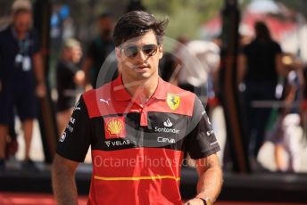 World © Octane Photographic Ltd. Formula 1 – French Grand Prix - Paul Ricard - Le Castellet. Friday 22nd July 2022 Paddock. Scuderia Ferrari F1-75 - Carlos Sainz.