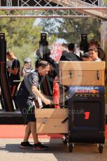 World © Octane Photographic Ltd. Formula 1 – French Grand Prix - Paul Ricard - Le Castellet. Friday 22nd July 2022 Paddock. Oracle Red Bull Racing parts arrival