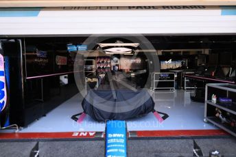 World © Octane Photographic Ltd. Formula 1 – French Grand Prix - Paul Ricard - Le Castellet. Friday 22nd July 2022 Paddock. BWT Alpine F1 Team A522 - Fernando Alonso closed garage