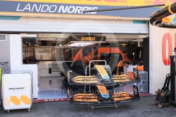 World © Octane Photographic Ltd. Formula 1 – French Grand Prix - Paul Ricard - Le Castellet. Friday 22nd July 2022 Paddock. McLaren F1 Team MCL36 - Lando Norris closed garage