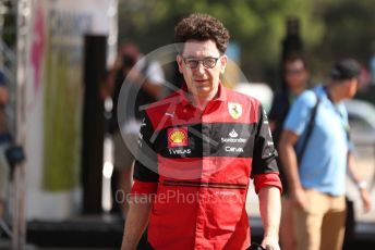 World © Octane Photographic Ltd. Formula 1 – French Grand Prix - Paul Ricard - Le Castellet. Friday 22nd July 2022 Paddock. Scuderia Ferrari Team Principal, Mattia Binotto