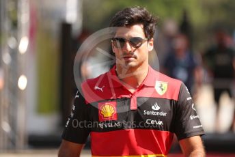 World © Octane Photographic Ltd. Formula 1 – French Grand Prix - Paul Ricard - Le Castellet. Friday 22nd July 2022 Paddock. Scuderia Ferrari F1-75 - Carlos Sainz.