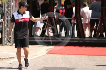 World © Octane Photographic Ltd. Formula 1 – French Grand Prix - Paul Ricard - Le Castellet. Friday 22nd July 2022 Paddock. Alfa Romeo F1 Team Orlen C42 - Guanyu Zhou.